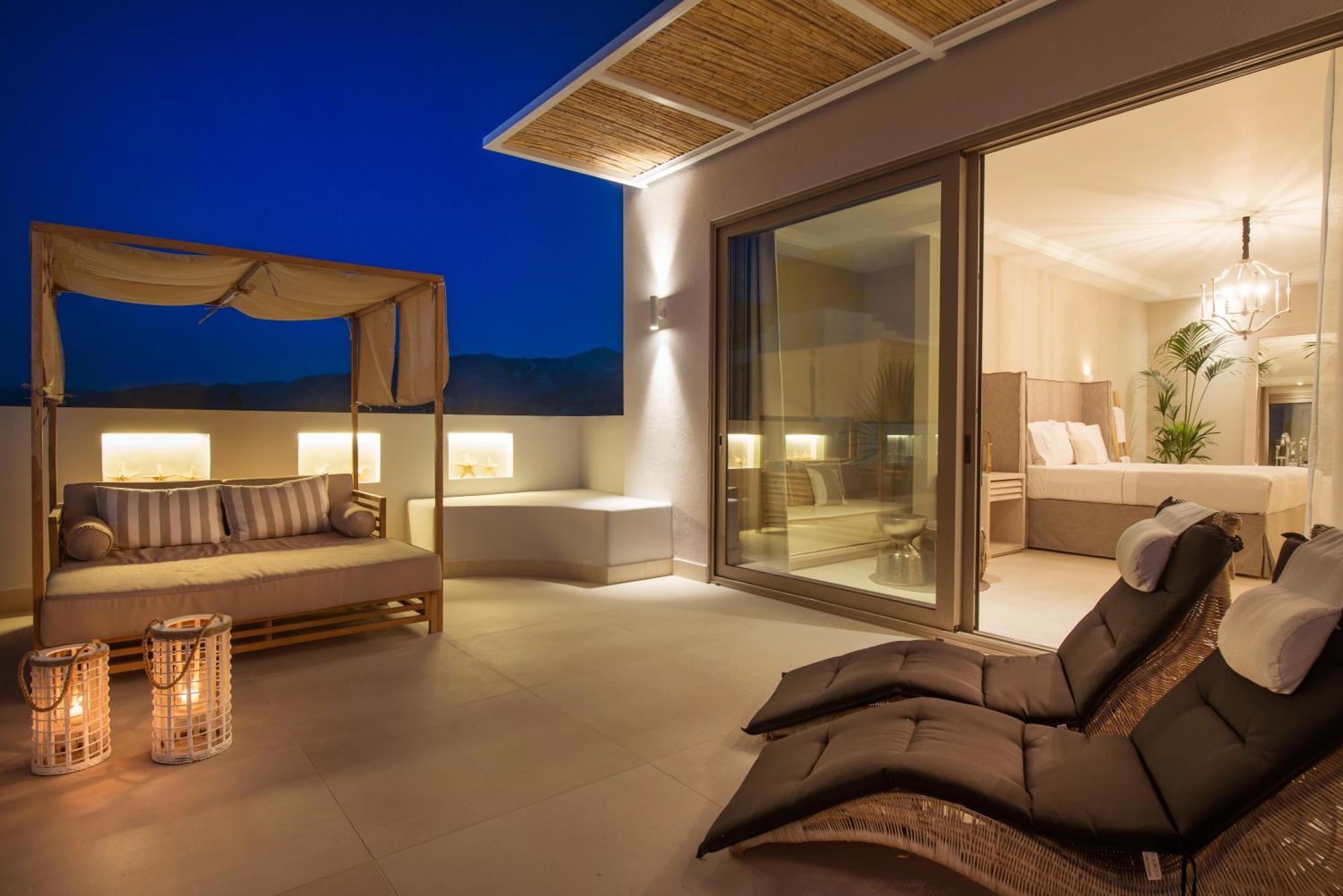 Drossia Palms Hotel And Nisos Beach Suites Malia  Phòng bức ảnh