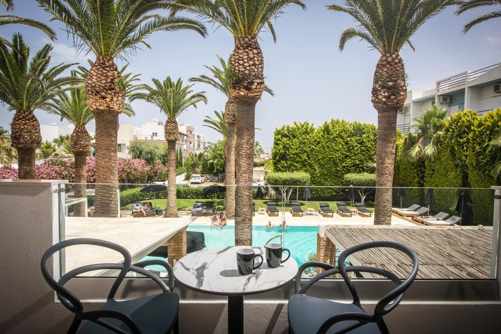 Drossia Palms Hotel And Nisos Beach Suites Malia  Ngoại thất bức ảnh